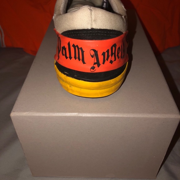 PALM ANGELS DISTRESSED FLAME TRAINERS SZ 40 (7)!! - Picture 2 of 9